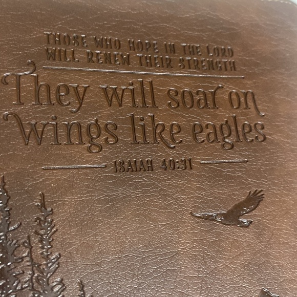 Men’s Zip Around Journal / Leather bound / Scripture Paged - Picture 1 of 13